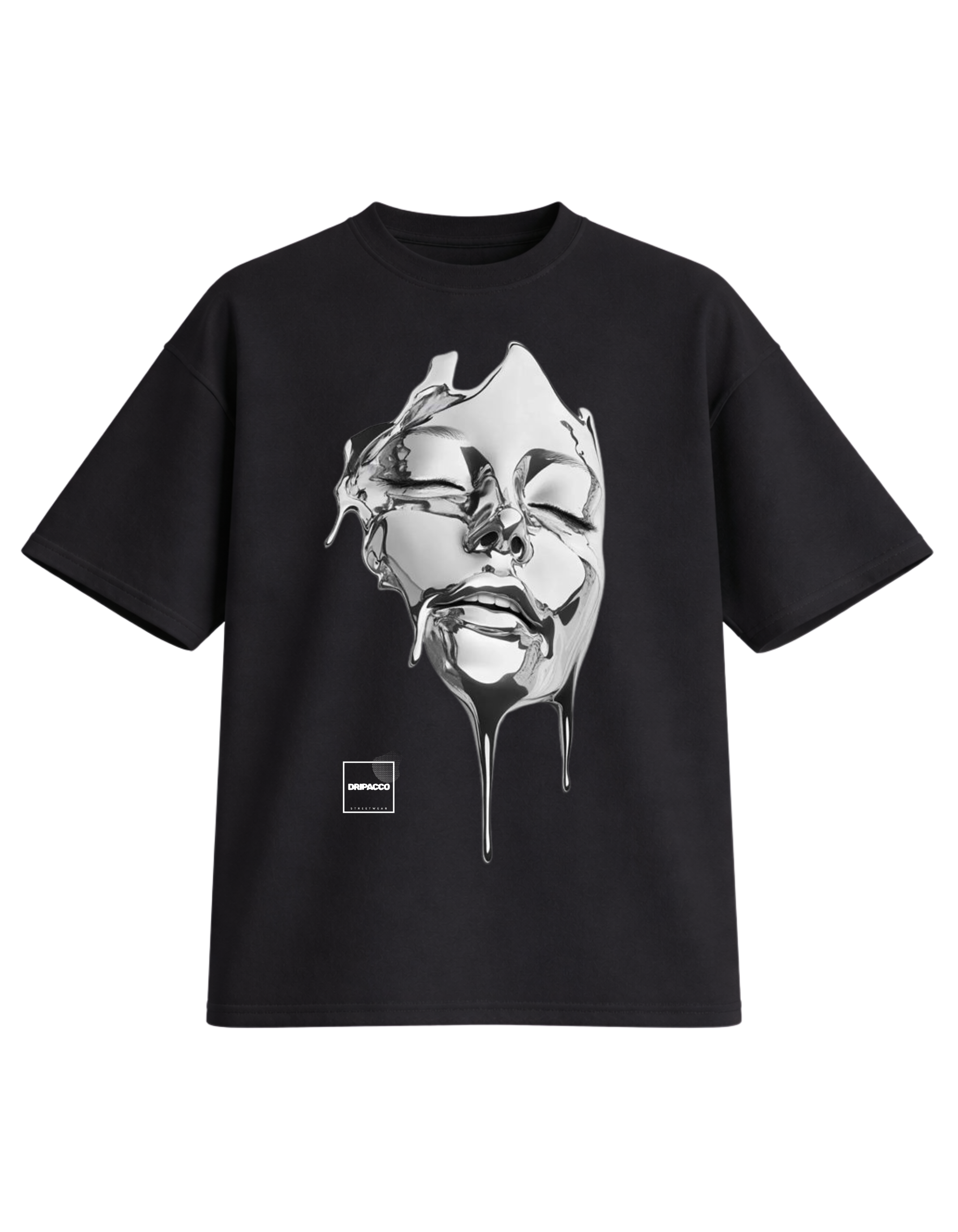 DRIPACCO© OBSCURE DRIPTORTED Oversized T-Shirt