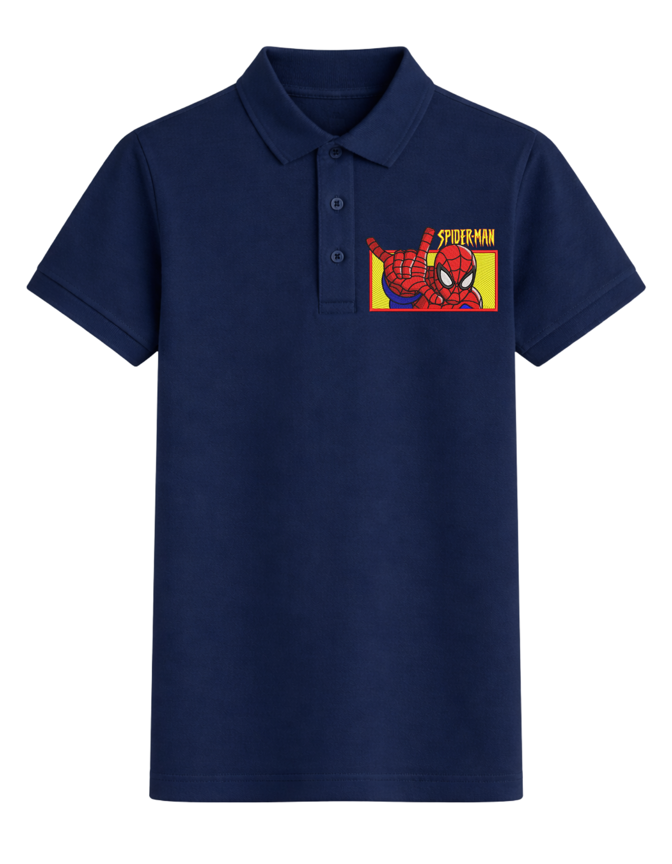DRIPACCO© Spiderman Classic Embroidery Polo