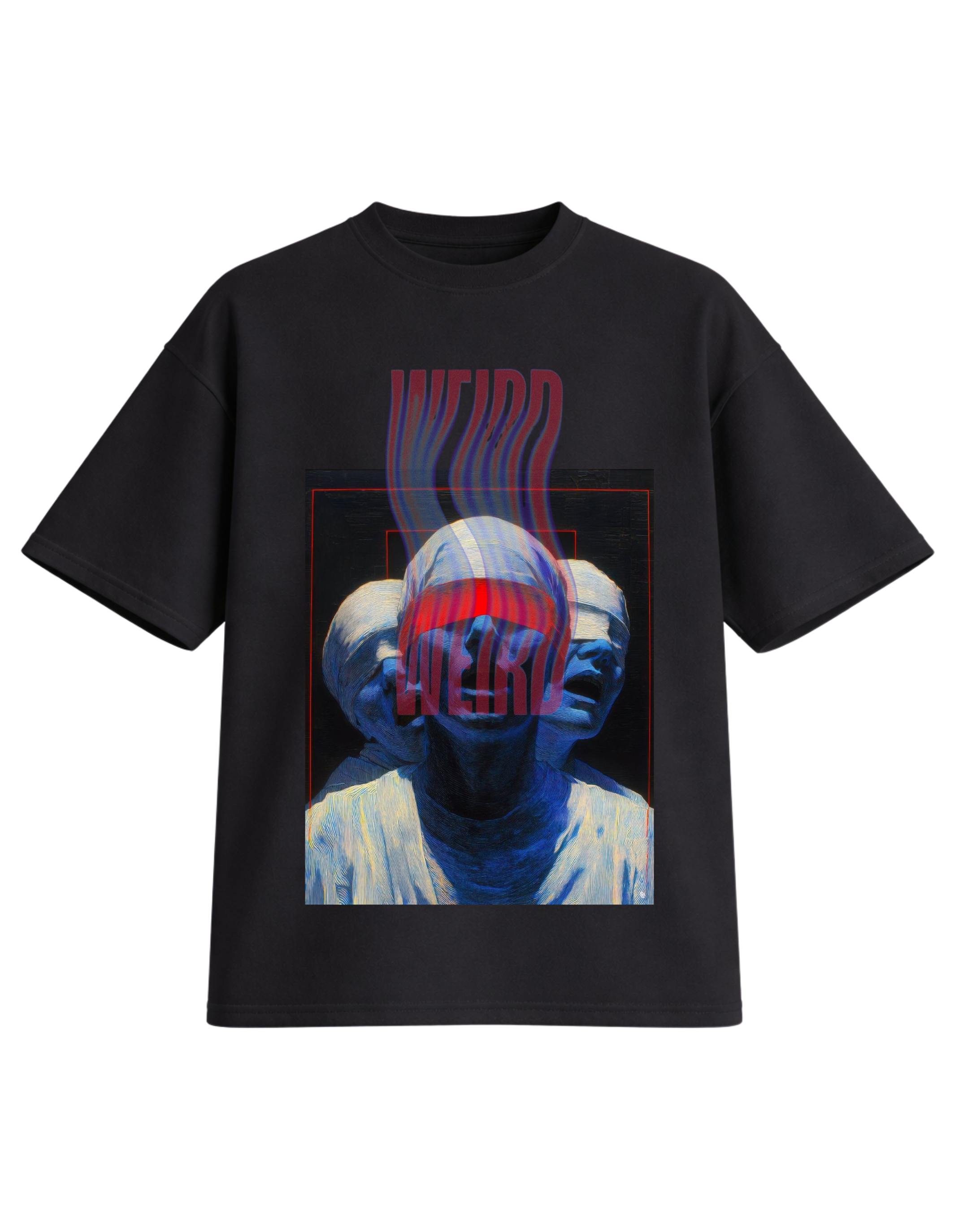 DRIPACCO© WIERD DRIPTORTED Oversized T-Shirt