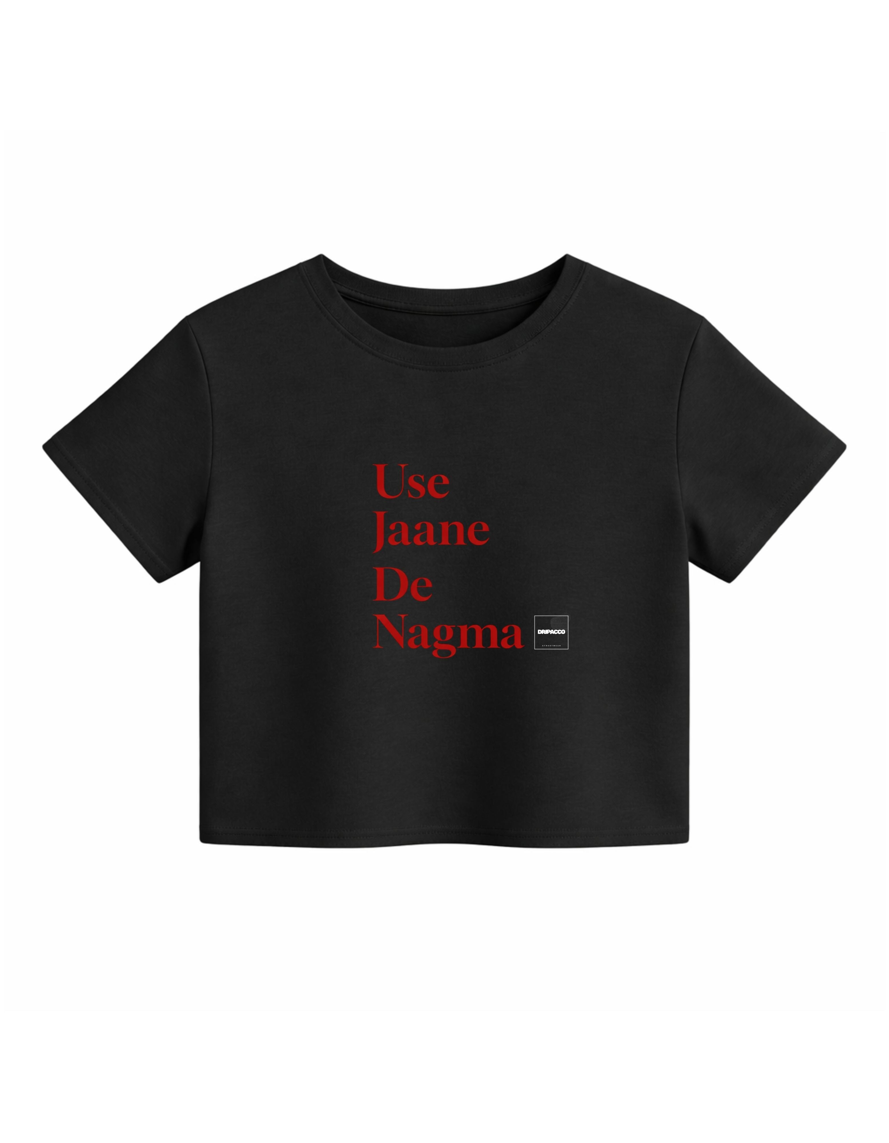 Nagma graphic print streetwear crop top