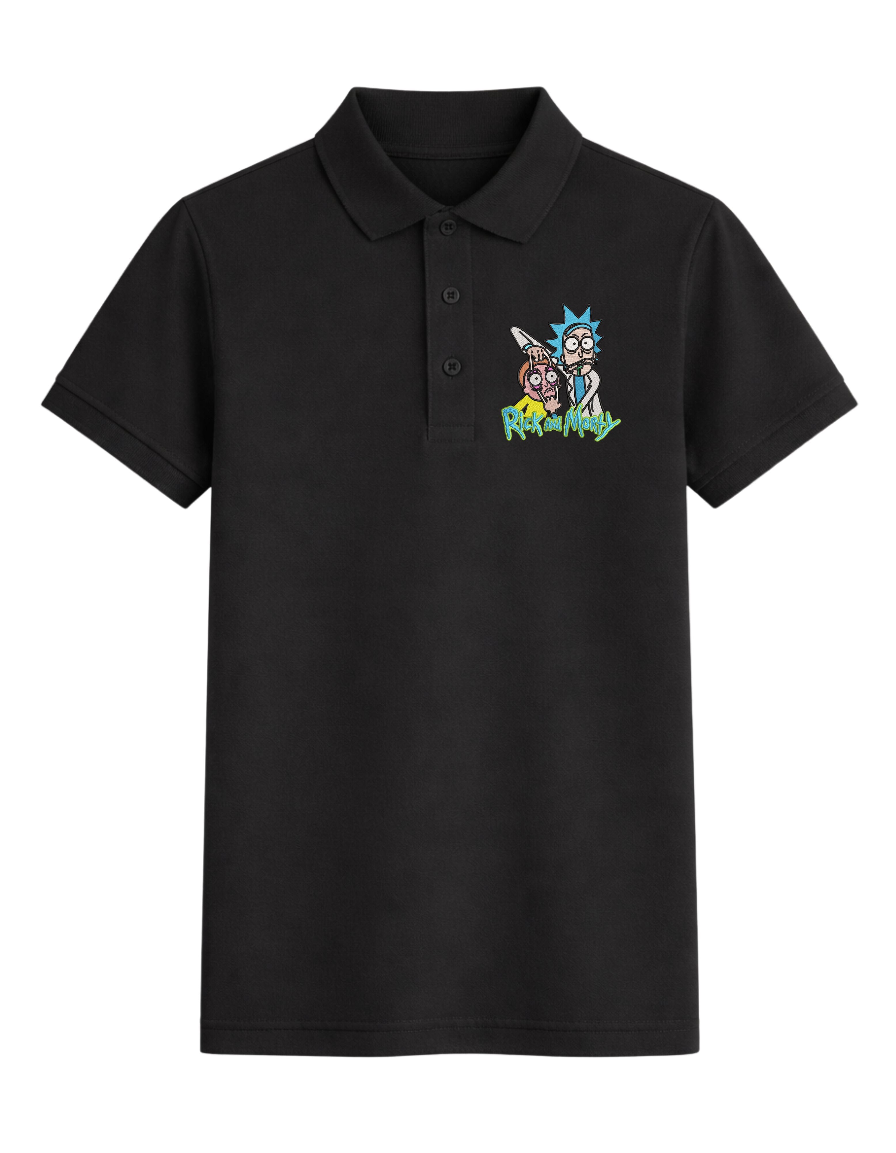 Rick & Morty classic polo embroidery streetwear